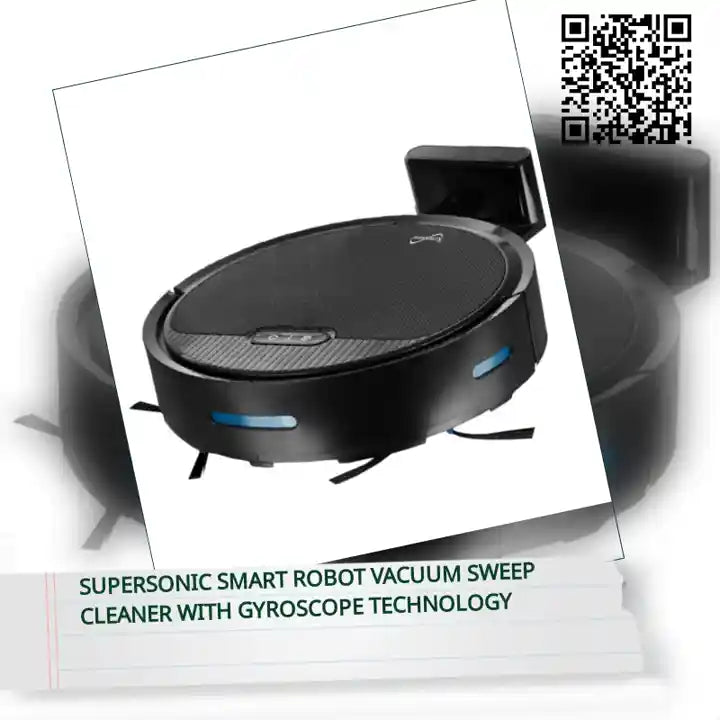 Supersonic Smart Robot Vacuum Sweep Cleaner with Gyroscope Technology by@Outfy
