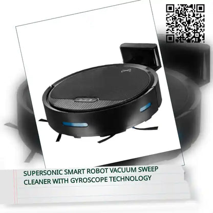 Supersonic Smart Robot Vacuum Sweep Cleaner with Gyroscope Technology by@Outfy