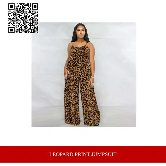 Leopard Print Jumpsuit by@Outfy
