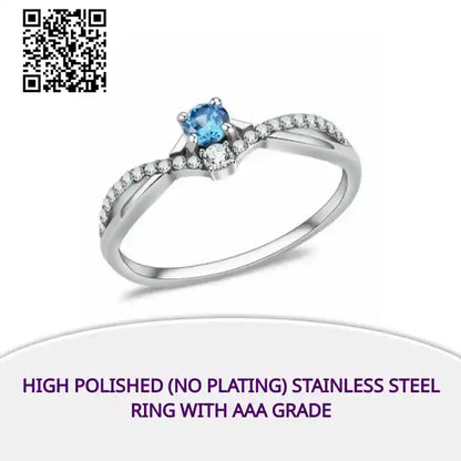 High polished (no plating) Stainless Steel Ring with AAA Grade by@Outfy