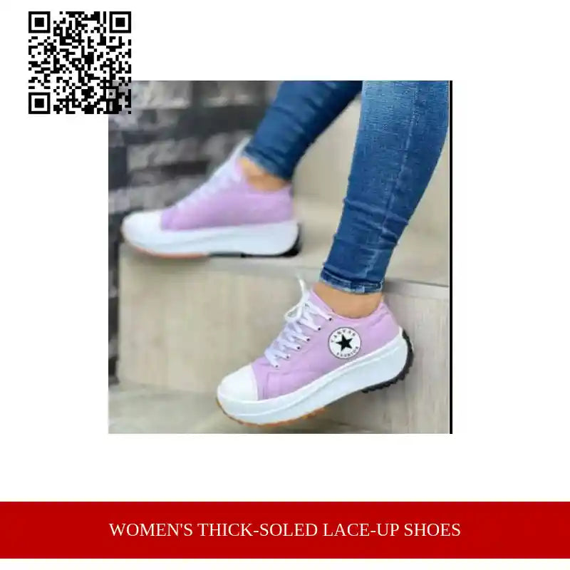 Women&#039;s Thick-Soled Lace-up Shoes by@Outfy