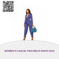 Women&#039;s Casual Two Piece Pants Suit by@Outfy