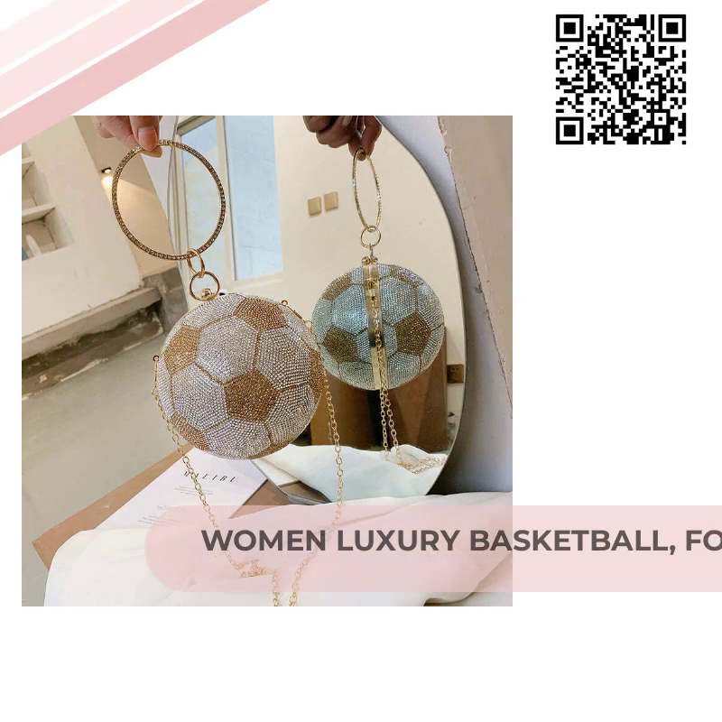 Women Luxury Basketball, Football, Soccer Handbag by@Outfy