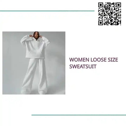 Women Loose Size Sweatsuit by@Outfy